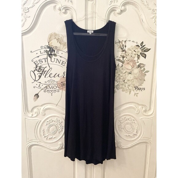 Splendid Layered Dress Women's L Black Sleeveless Tank Style Casual - Picture 1 of 8